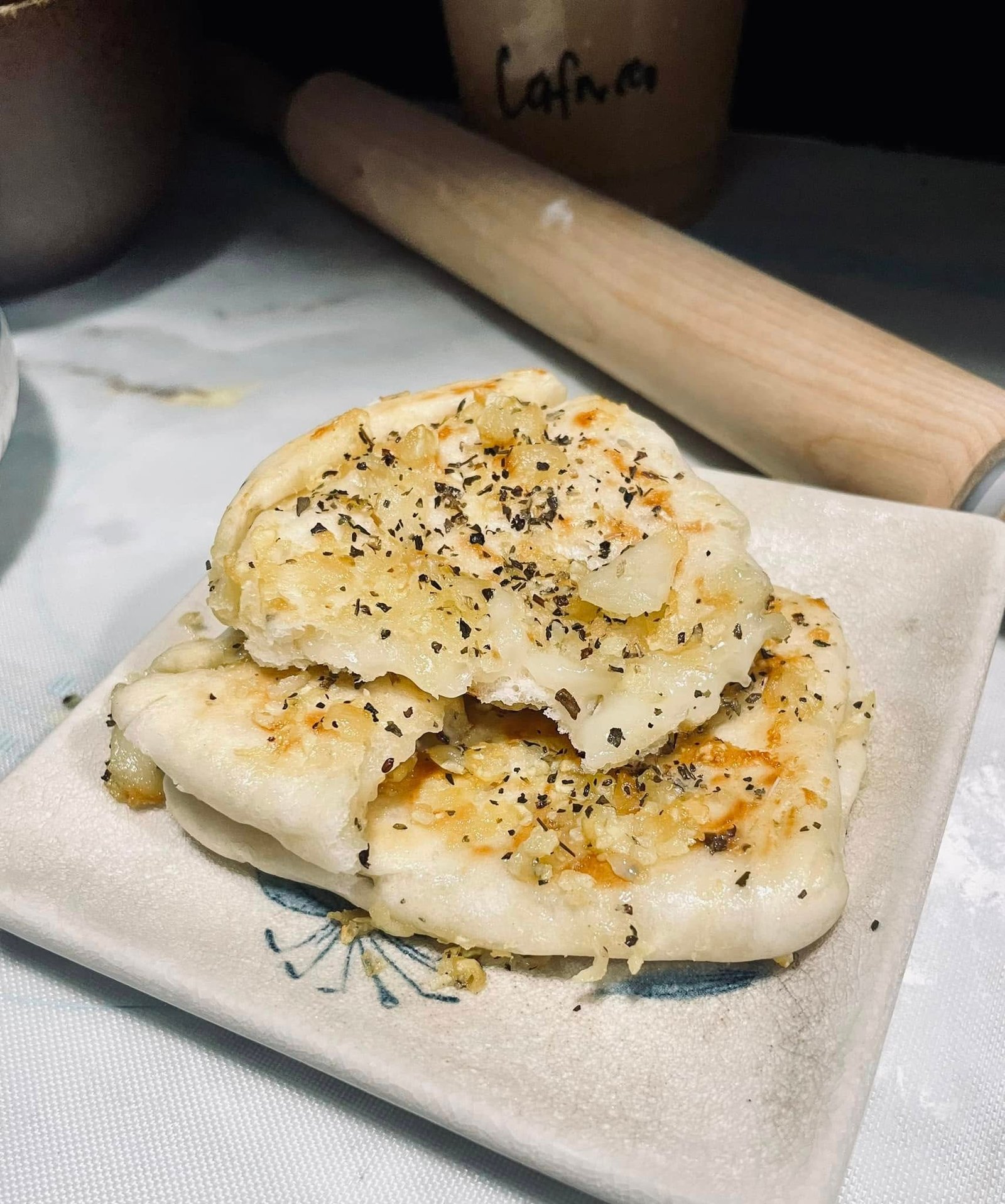Flat Cheesy Bread